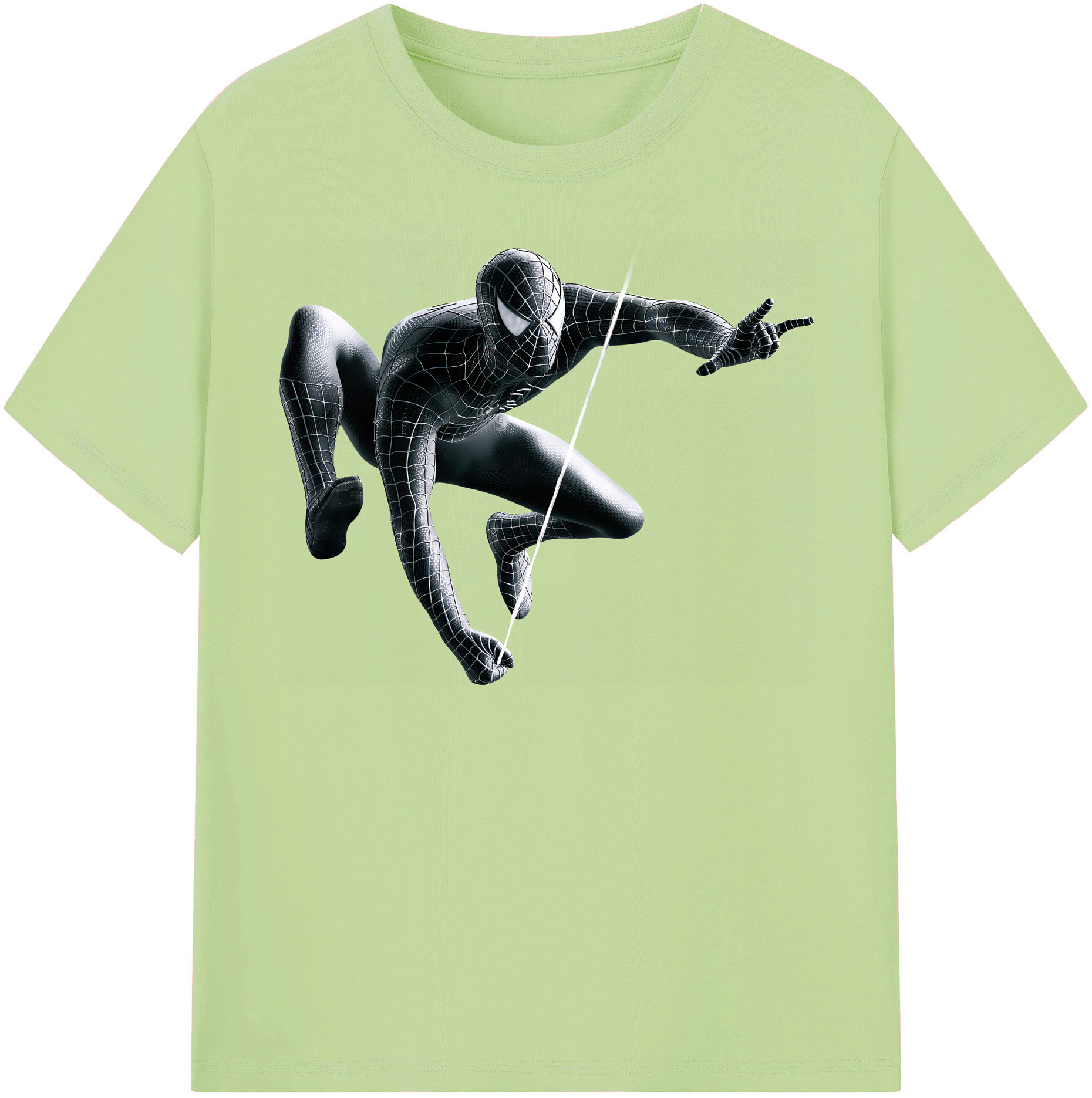 （画像用） Spider Man スパイダーマン 綿100％半袖Tシャツ（フロントプリント）